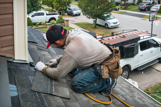 Professional Storm Damage Roof Repair technician working in Haddon Heights, NJ
